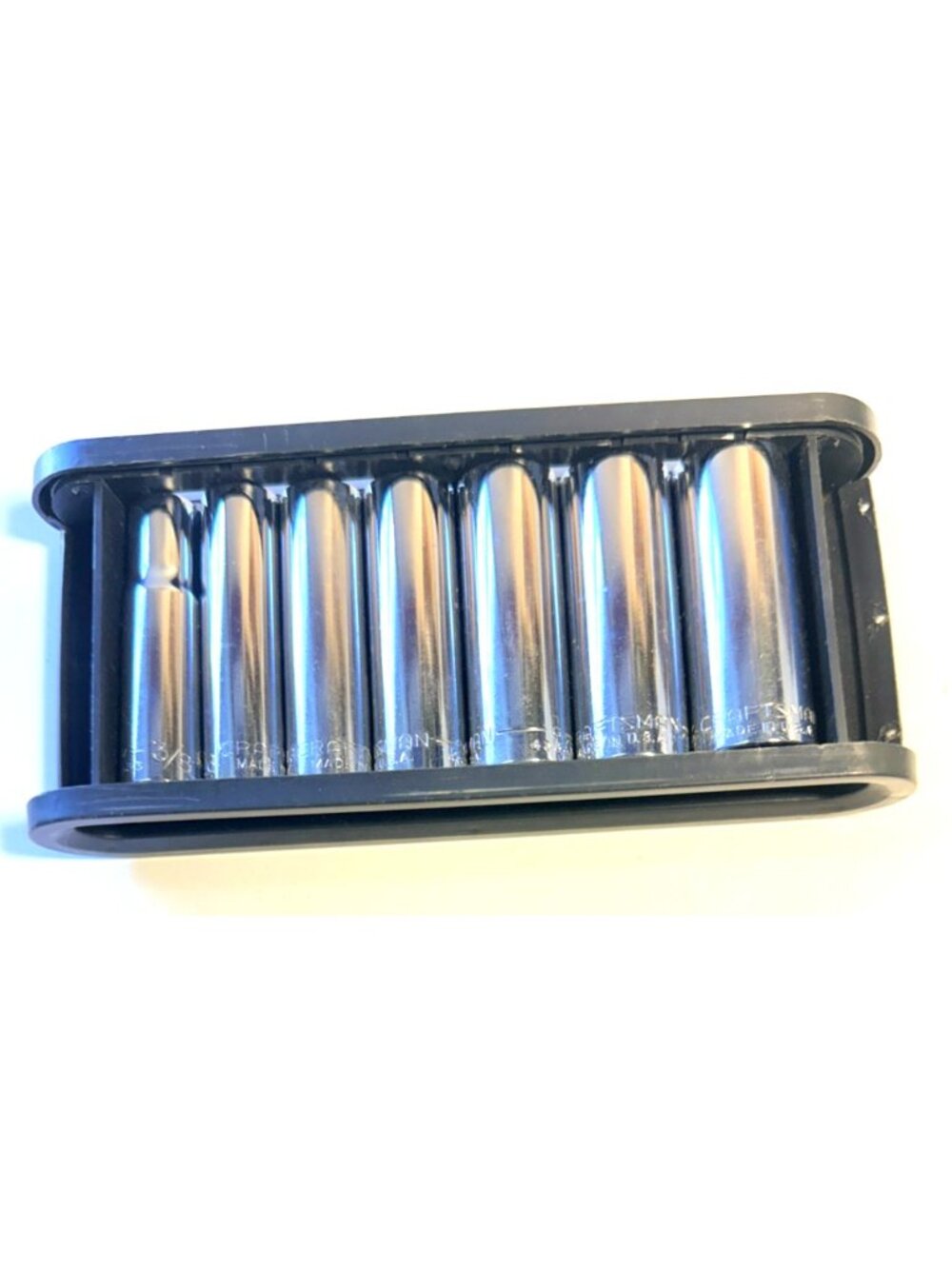 Craftsman 3/8" SAE Drive Deep Well Sockets 7 Piece Set 3/8" -3/4" W/Socket Saver